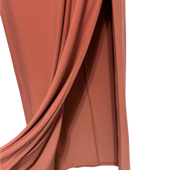NWT Lauren Ralph Lauren salmon evening gown with wrap detailing size 8 - Picture 11 of 13